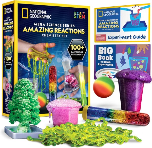 NATIONAL GEOGRAPHIC Amazing Chemistry Set - Chemistry Kit with 100+ Science Experiments