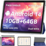 Android 14 Tablet,10 inch Tablet, Octa Core Processor, 10GB+64GB+512GB Expansion